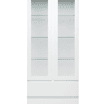 Vitrine 2 portas de vidro SKIPPER branco