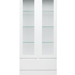 Vitrina 2 puertas con cristal skipper blanco