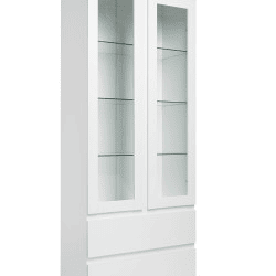 Vitrine 2 portas de vidro SKIPPER branco Vitrine 2 portas de vidro SKIPPER branco