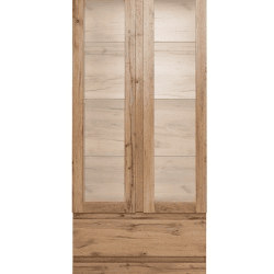 Vitrine 2 portas de vidro SKIPPER carvalho