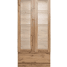 Vitrine 2 portas de vidro SKIPPER carvalho