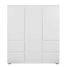 Aparador alto SKIPPER 3 portas 4 gavetas branco