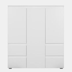 Aparador alto SKIPPER 3 portas 4 gavetas branco