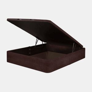 Sommier abatível LIVING 200x200cm MOLAFLEX semi pele castanho