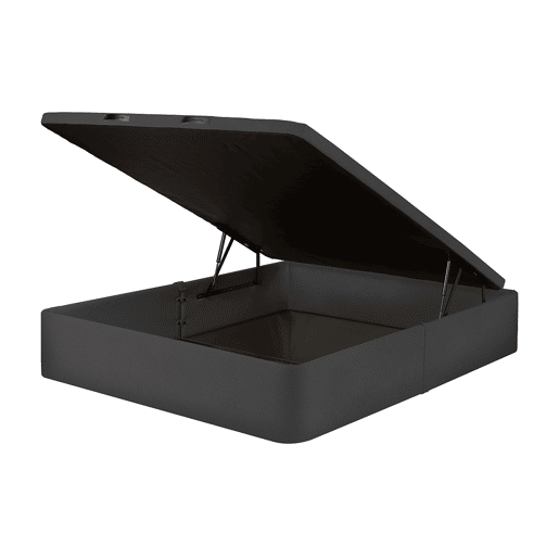 Sommier abatível LIVING 120x200cm MOLAFLEX semi pele preto