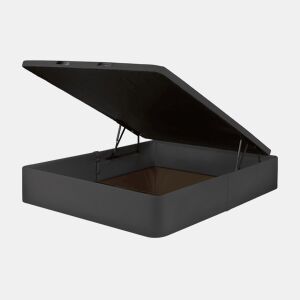 Sommier abatível LIVING 200x200cm MOLAFLEX semi pele preto