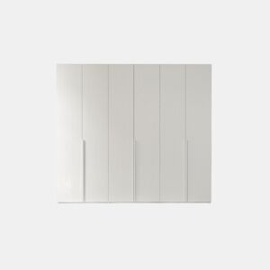 Roupeiro CLAUDIA portas batentes 240x238cm branco