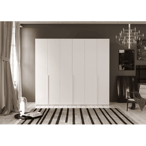 Roupeiro CLAUDIA portas batentes 240x238cm branco