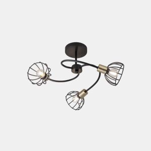 Foco BERMEO 3 luzes 56x56x33cm