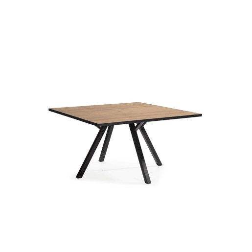 Mesa de jantar quadrada MILENA 136cm carvalho preto
