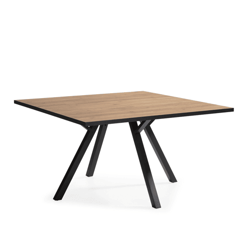 Mesa de jantar quadrada MILENA 136cm carvalho preto