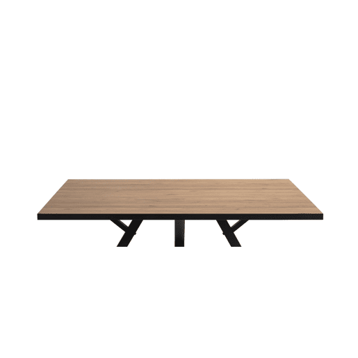 Mesa de jantar quadrada MILENA 136cm carvalho preto