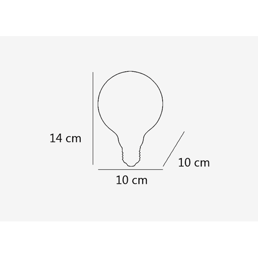 Lâmpada decorativa GLOBO transparente Lâmpada decorativa GLOBO transparente