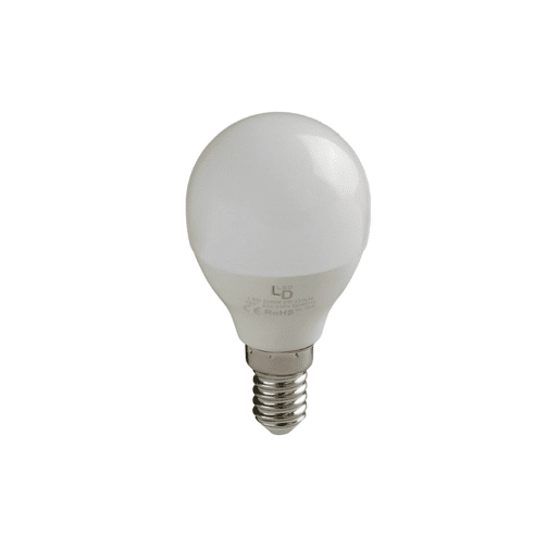 Lâmpada esférica led 6W E14 neutra