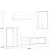 Mueble compacto de TV PORTOPINO 236cm roble Mueble compacto de TV PORTOPINO 236cm roble Madera