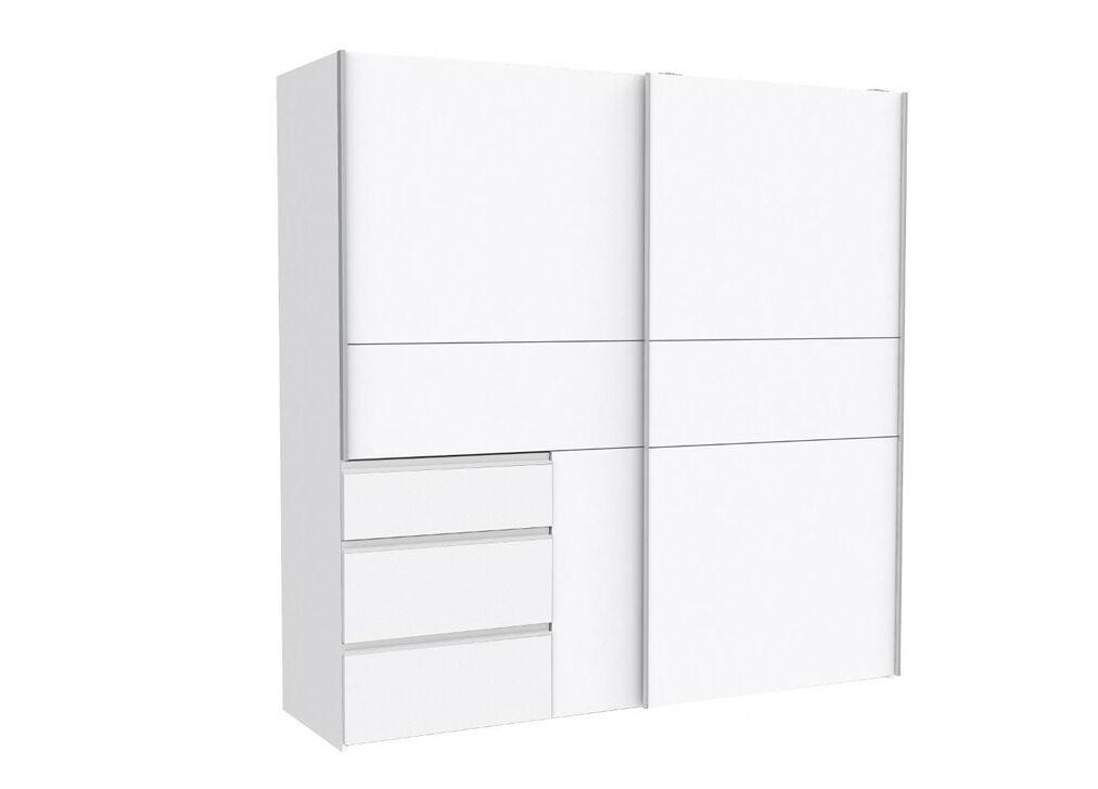 Armario NEVADA PLUS puertas correderas y 3 cajones 200x200cm