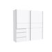 Armario NEVADA PLUS puertas correderas y 3 cajones 200x200cm Armario NEVADA PLUS puertas correderas y 3 cajones 200x200cm Blanco