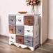 Aparador decorativo con 9 cajones NADIA Aparador decorativo con 9 cajones NADIA Blanco