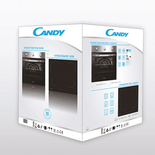 Conjunto forno e placa vitrocerâmica CANDY PCI27XCH64CCBS