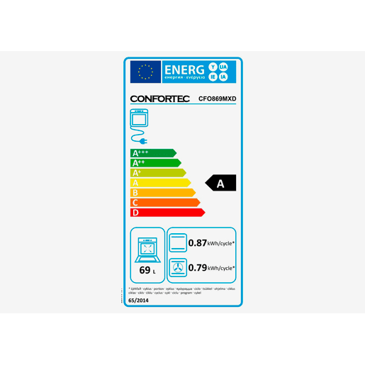 Forno elétrico CONFORTEC CFO869MXD multifunções 69 litros