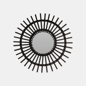 Espelho de parede HENNIKER ROUND PRETO