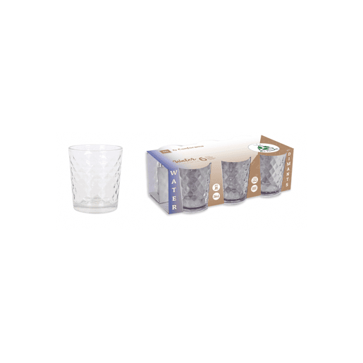 Conjunto de copos SILEX DIAMOND CONFORAMA 6 peças LA MEDITERRÁNEA