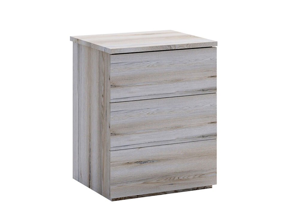 Mesita de noche con 3 cajones BERGEN