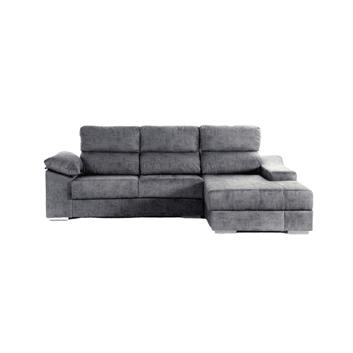 Chaise longue DANIELA II dereita 4 lugares antracite