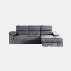 Chaise longue DANIELA II dereita 4 lugares antracite