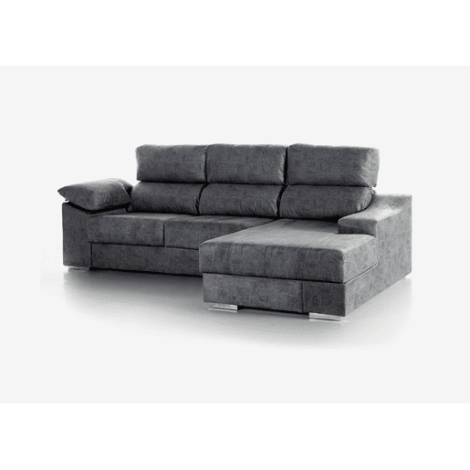 Chaise longue DANIELA II dereita 4 lugares antracite