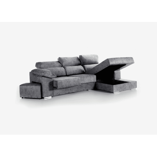Chaise longue DANIELA II dereita 4 lugares antracite