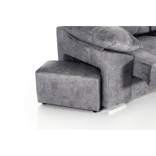 Chaise longue DANIELA II dereita 4 lugares antracite