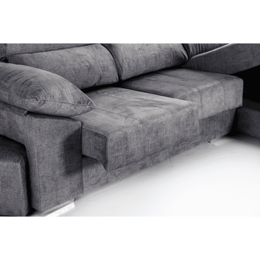 Chaise longue DANIELA II dereita 4 lugares antracite