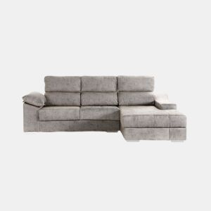 Chaise longue DANIELA II dereita 4 lugares cinza