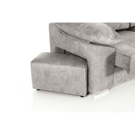 Chaise longue DANIELA II dereita 4 lugares cinza