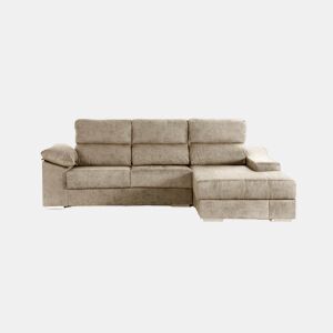 Chaise longue DANIELA II dereita 4 lugares bege