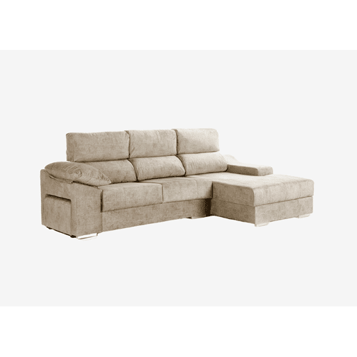 Chaise longue DANIELA II dereita 4 lugares bege