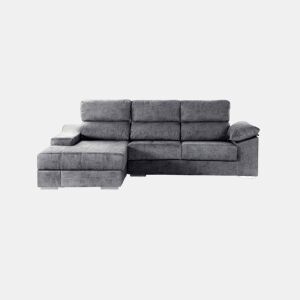 Chaise longue DANIELA II esquerda 4 lugares antracite