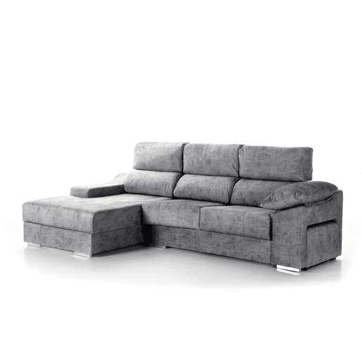 Chaise longue DANIELA II esquerda 4 lugares antracite Chaise longue DANIELA II esquerda 4 lugares antracite