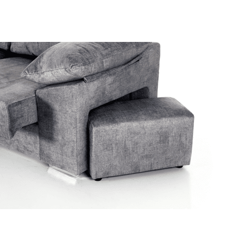 Chaise longue DANIELA II esquerda 4 lugares antracite Chaise longue DANIELA II esquerda 4 lugares antracite