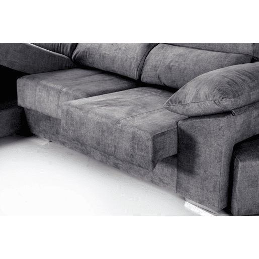 Chaise longue DANIELA II esquerda 4 lugares antracite Chaise longue DANIELA II esquerda 4 lugares antracite