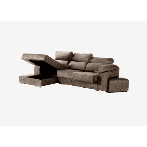 Chaise longue DANIELA II esquerda 4 lugares vison Chaise longue DANIELA II esquerda 4 lugares vison