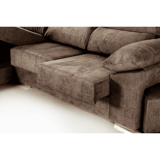 Chaise longue DANIELA II esquerda 4 lugares vison Chaise longue DANIELA II esquerda 4 lugares vison