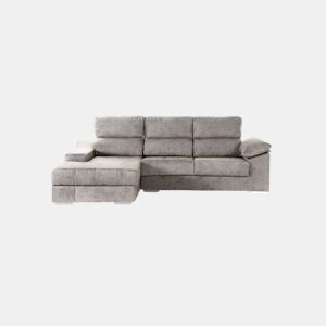 Chaise longue DANIELA II esquerda 4 lugares cinza