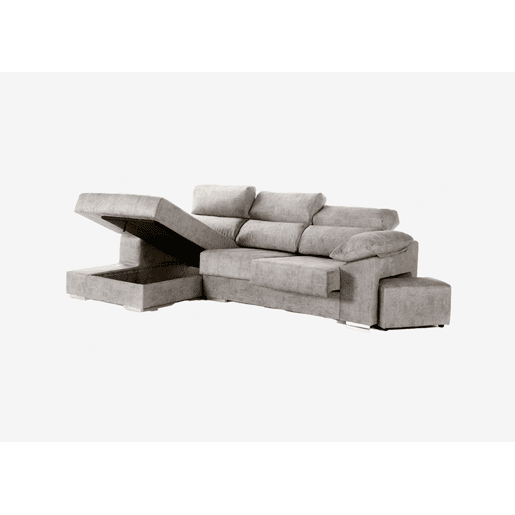Chaise longue DANIELA II esquerda 4 lugares cinza Chaise longue DANIELA II esquerda 4 lugares cinza