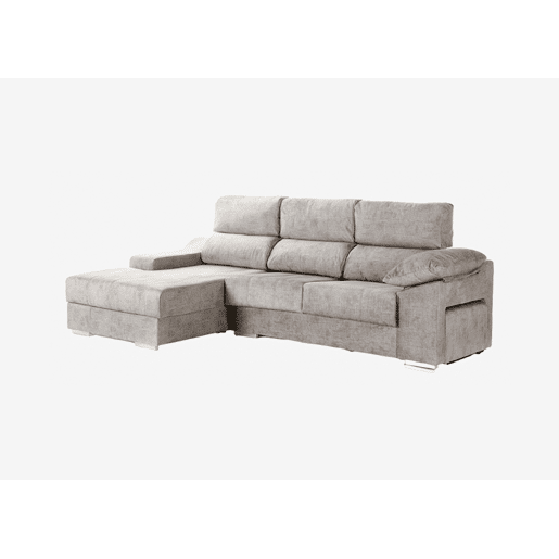 Chaise longue DANIELA II esquerda 4 lugares cinza Chaise longue DANIELA II esquerda 4 lugares cinza