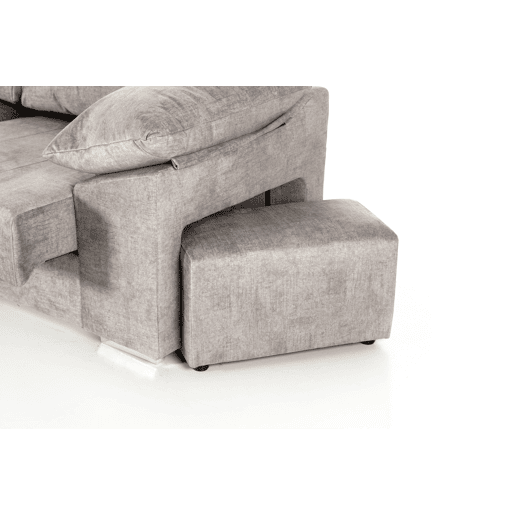 Chaise longue DANIELA II esquerda 4 lugares cinza Chaise longue DANIELA II esquerda 4 lugares cinza