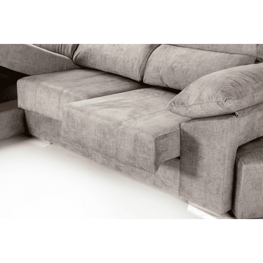 Chaise longue DANIELA II esquerda 4 lugares cinza Chaise longue DANIELA II esquerda 4 lugares cinza