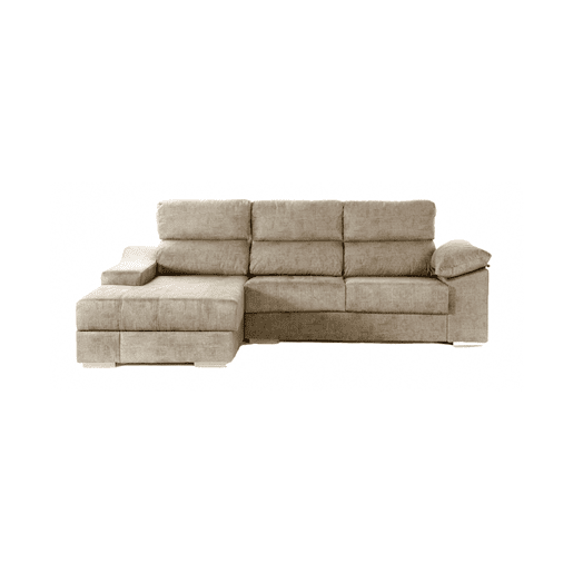 Chaise longue DANIELA II esquerda 4 lugares bege