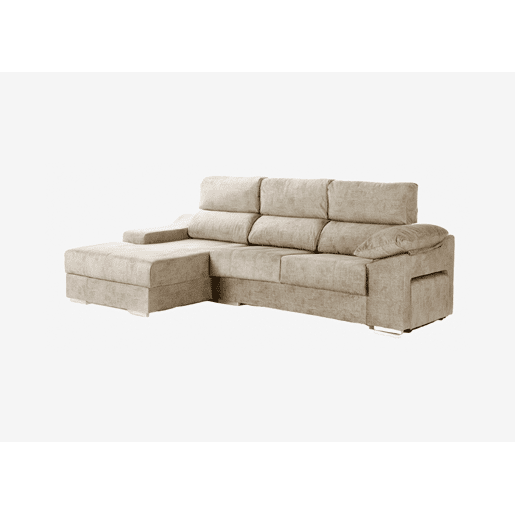 Chaise longue DANIELA II esquerda 4 lugares bege